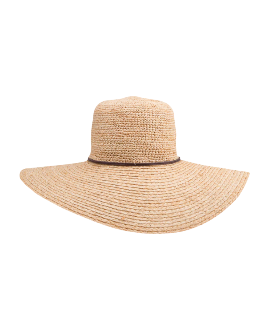 Amy Raffia Capeline – Natural (58cm)