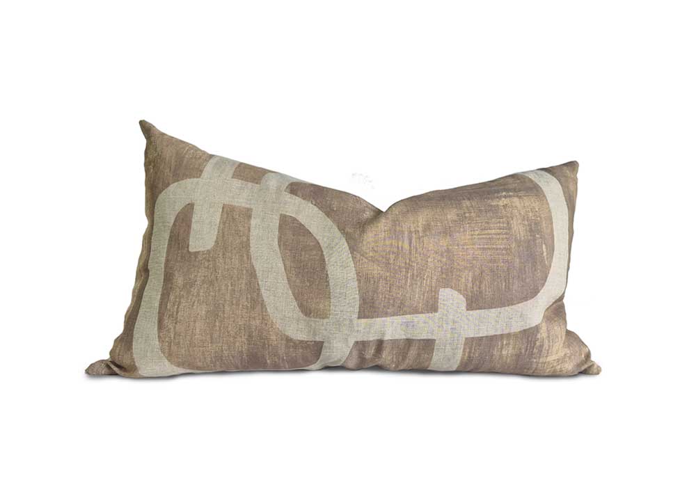 Meander Cushion – Stone