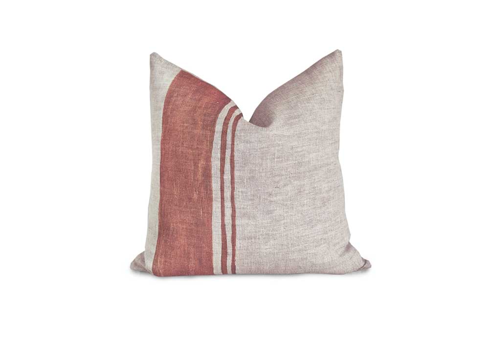 Free State Stripe Cushion – Rust